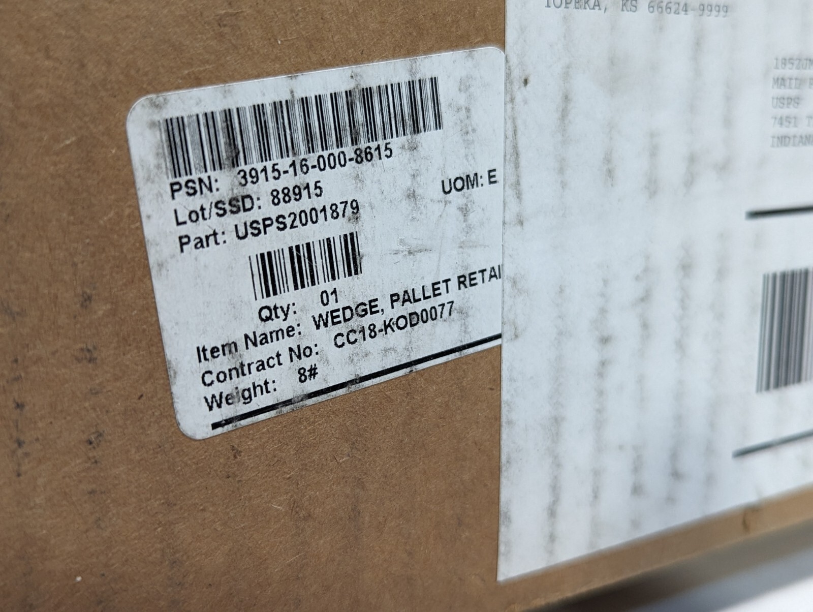 3915-16-000-8615 USPS2001879 Pallet Retaining Wedge