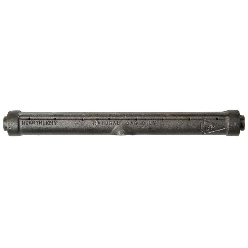 Arrowhead Brass Log Lighter Bar, Cast Iron, 3 Inlets, 2 Plugs