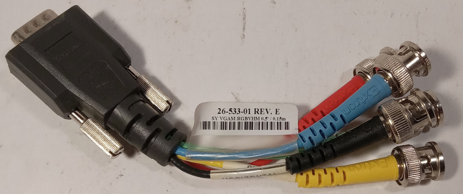 1 NEW EXTRON 26-533-01 REV E SY VGAM-RGBVHM 0.5’/ 0.15M CABLE NNB ***MAKE OFFER*