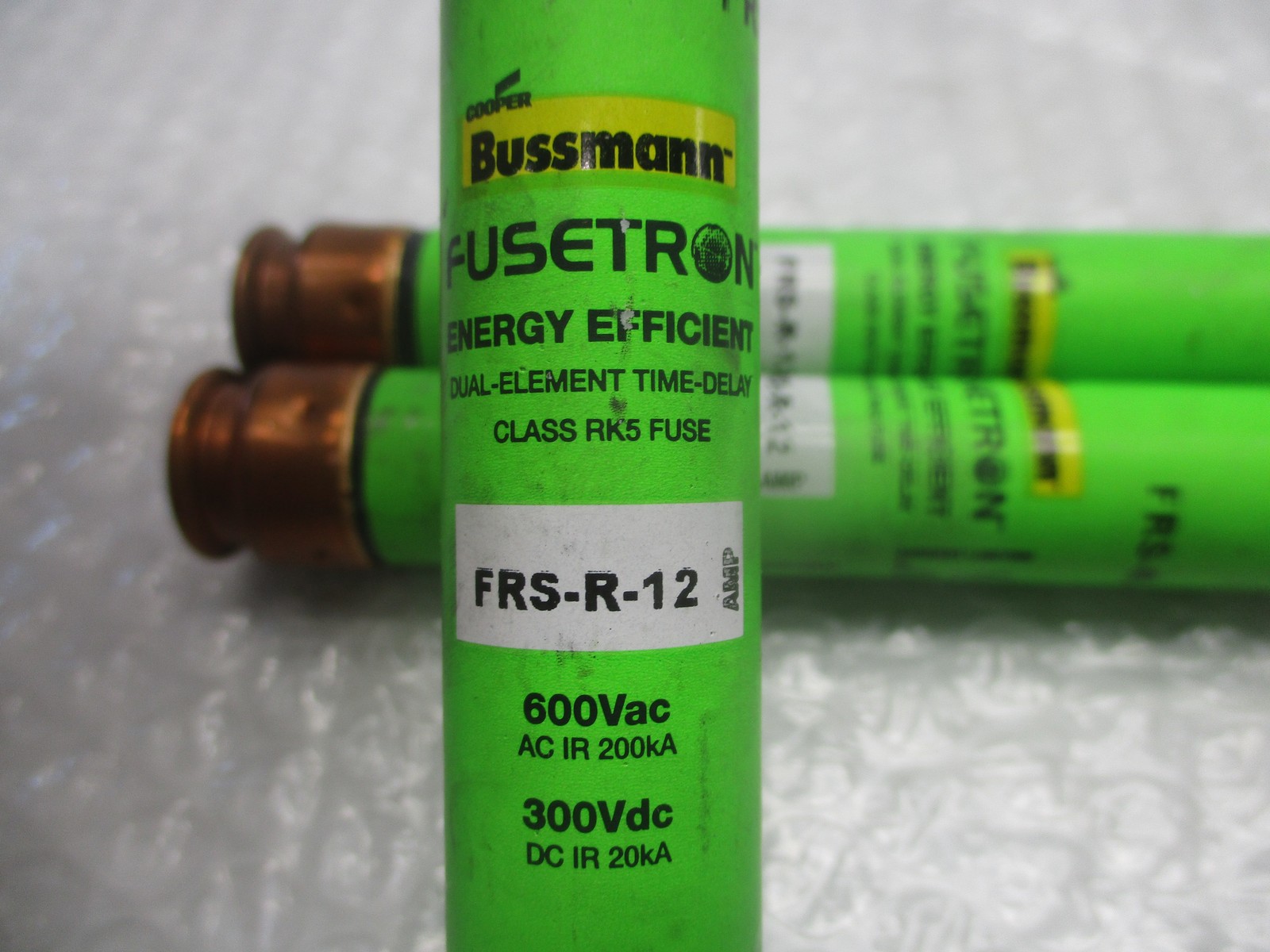 BUSSMANN FRS-R-12 FUSE GREEN LOT OF 3 NSNP