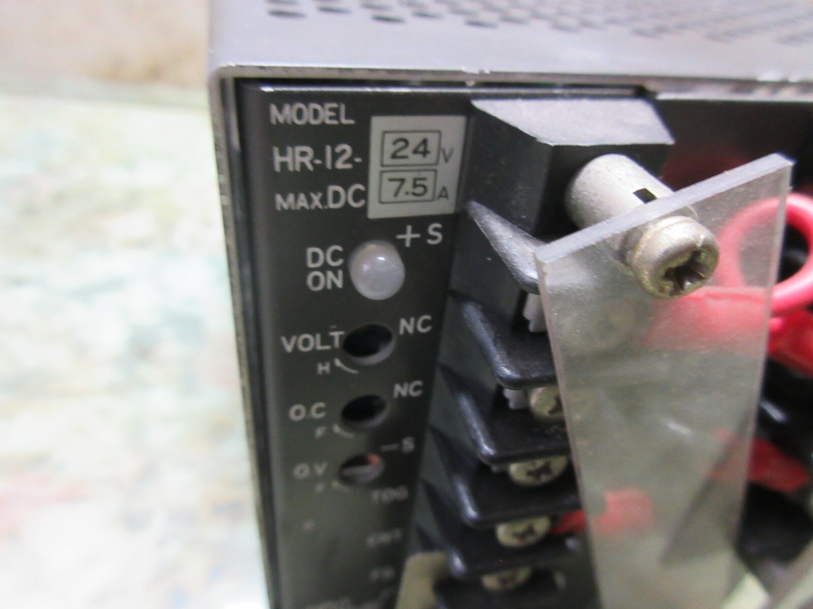 ELCO POWER SUPPLY UNIT HR-12-24V MAX DC 7.5A WARRANTY
