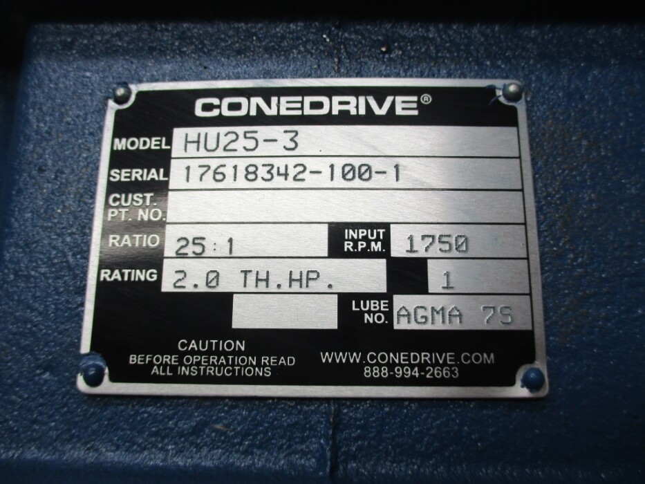 CONE DRIVE HU25-3 NSNP