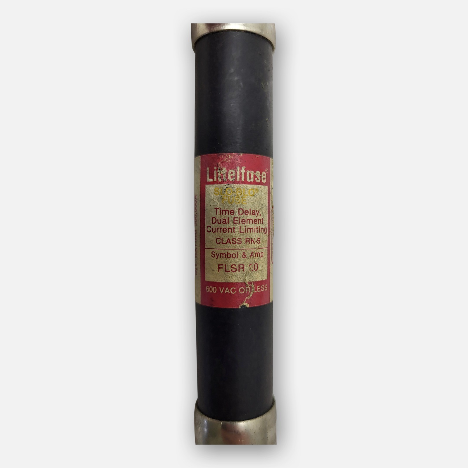 LOT OF 3 LITTLEFUSE FLSR 20 TIME DELAY FUSE 20A, 600VAC
