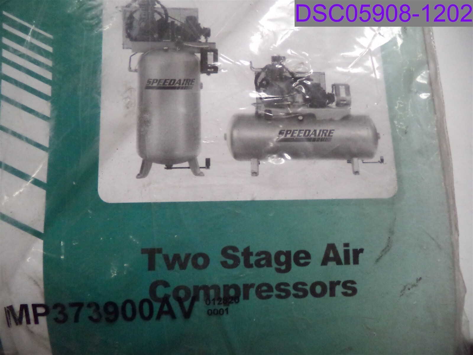 Speedaire Two Stage Air Compressors Operating Instructions & Parts Manual