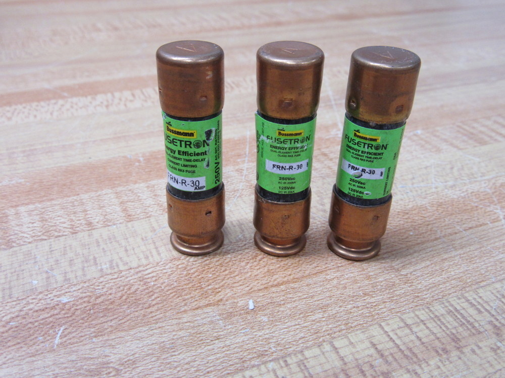 Buss FRN-R-30 Bussmann Fuse Cross Ref 1A698 Energy Efficient (Pack of 3)