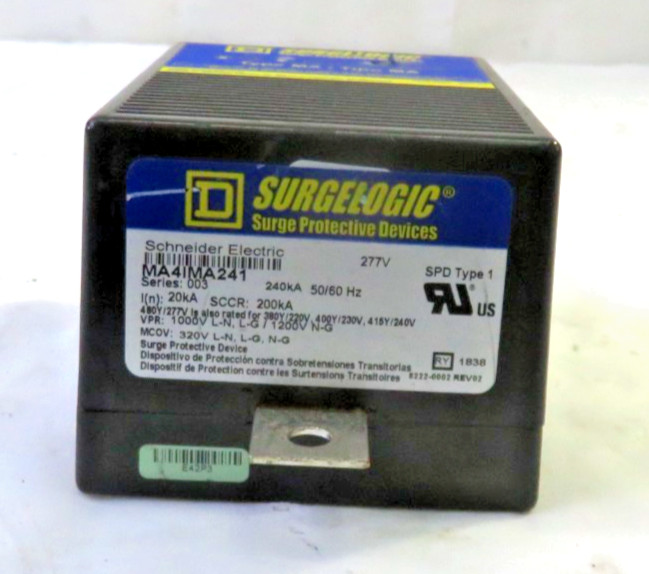 SQUARE D MA4IMA241 Surgelogic Surge Protective Device, FOR PARTS/REPAIR