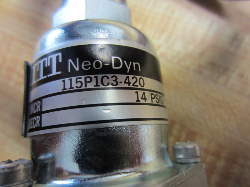 ITT Neo-Dyn 115P1C3-420 Pressure Switch 115P1C3420