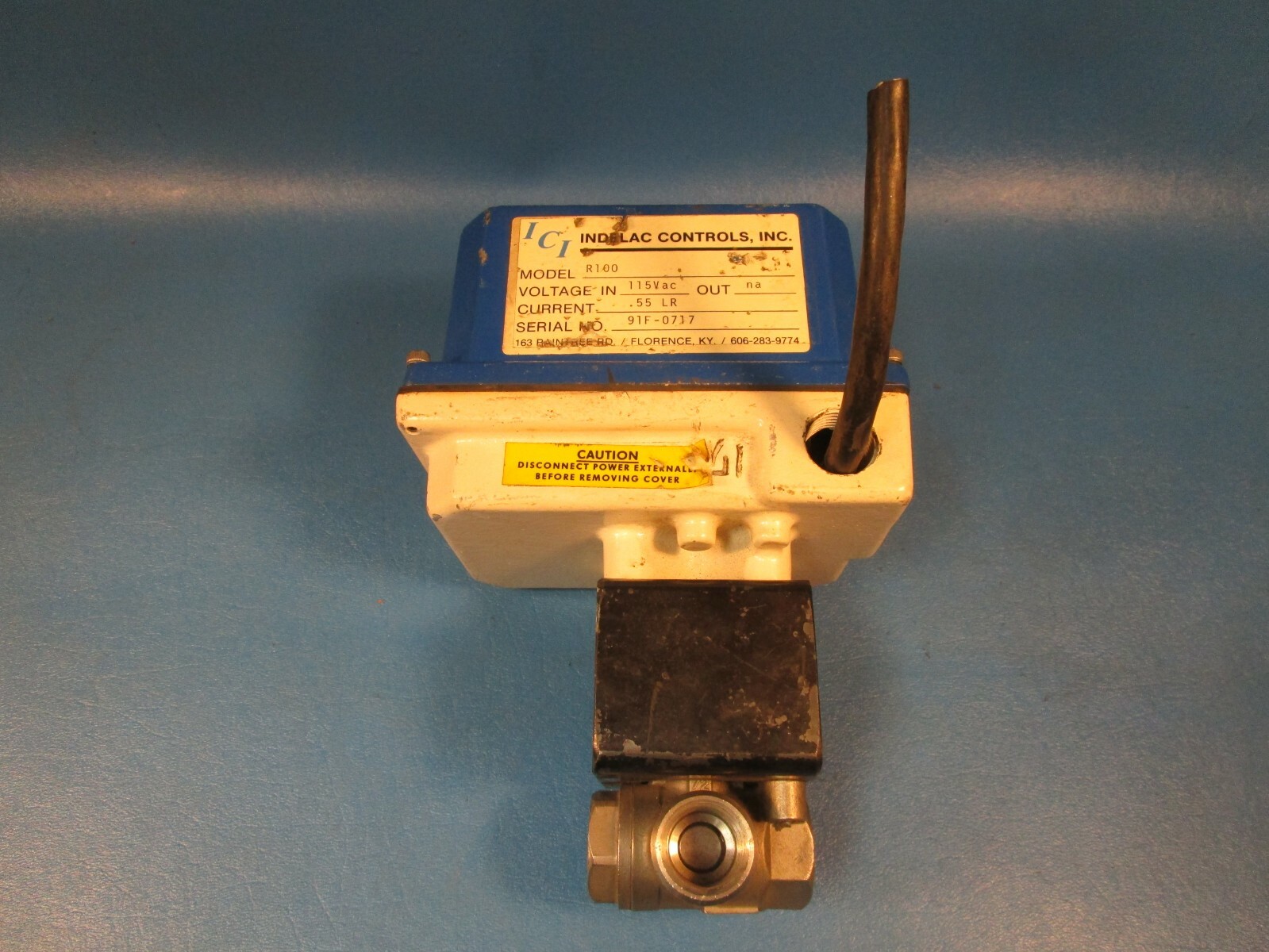 USED, ICI, Indelac Controls INC, R100 Actuator 115 VAC w/ 1/2″ NPT