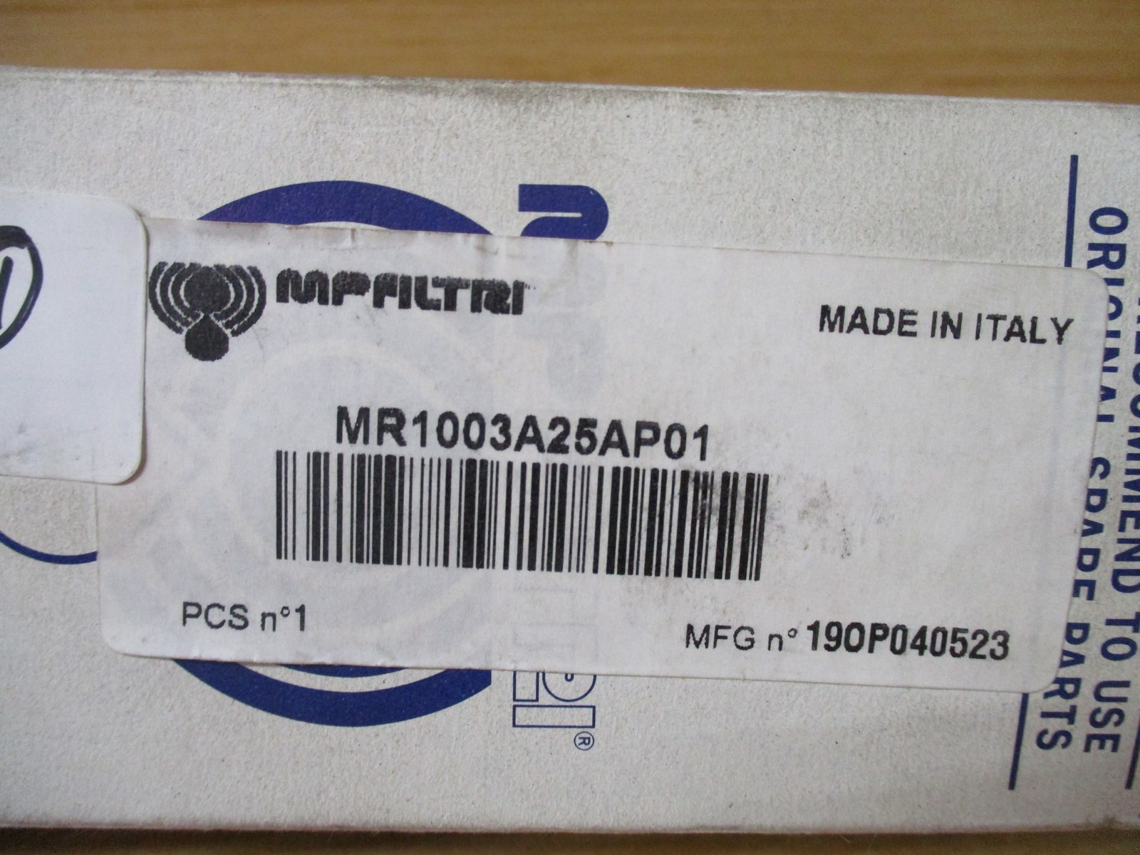 MP Filtri MR1003A25AP01 Filter