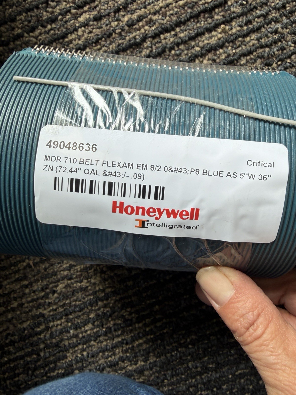 HONEYWELL 490408636 MDR 710 BELT FLEXAM EM 8/2 0+P8 BLUE AS