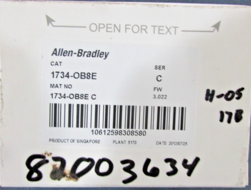 Allen Bradley 1734-OB8E Protected Output Module