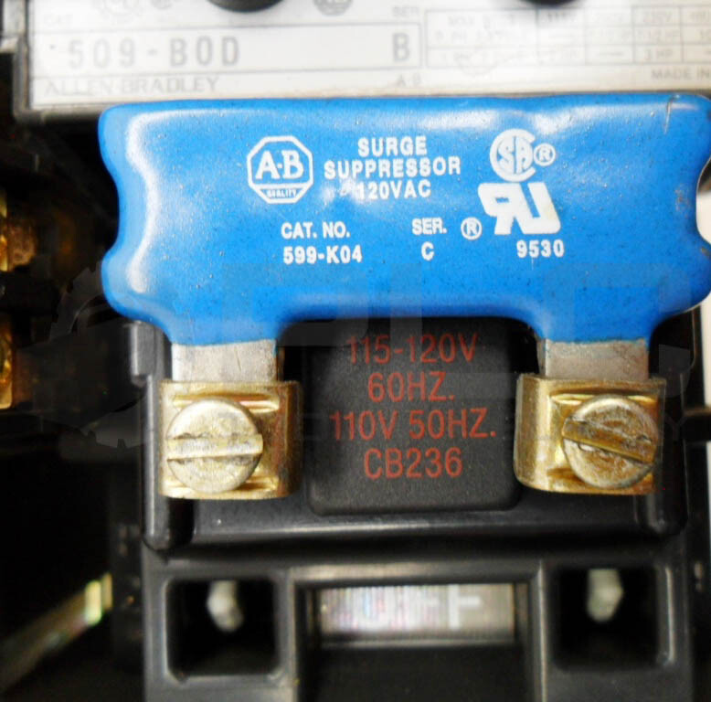 ALLEN BRADLEY 520E-BOD /C W/ 509-BOD /B W/ CB236 W/ 42185-800-01 W/ 599-K04 /C