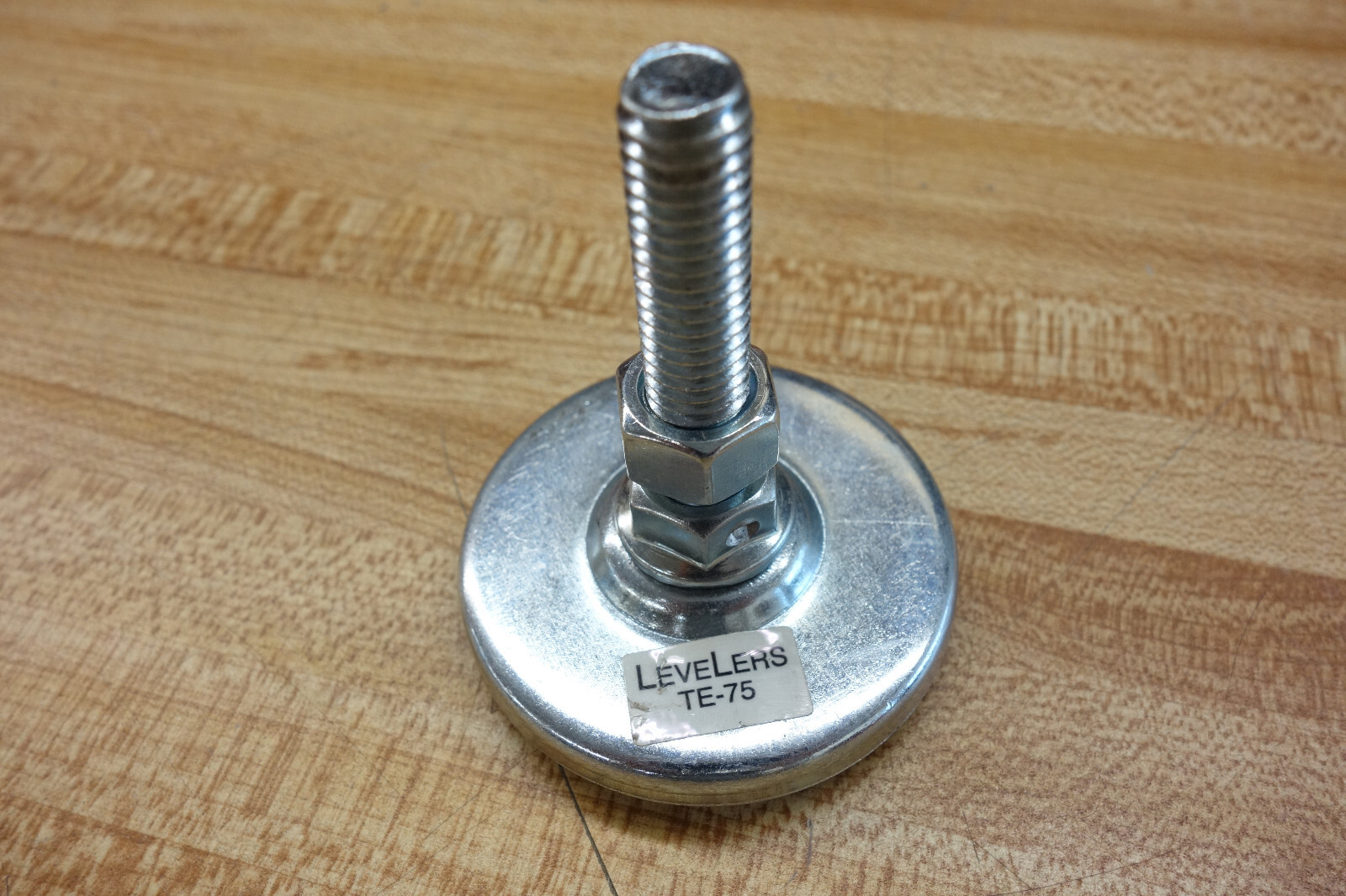 2pc LE-75 Tech Products Leveling Foot Mount 75lb 2-1/8″ Dia Rubber Pad 3/8″ Stud