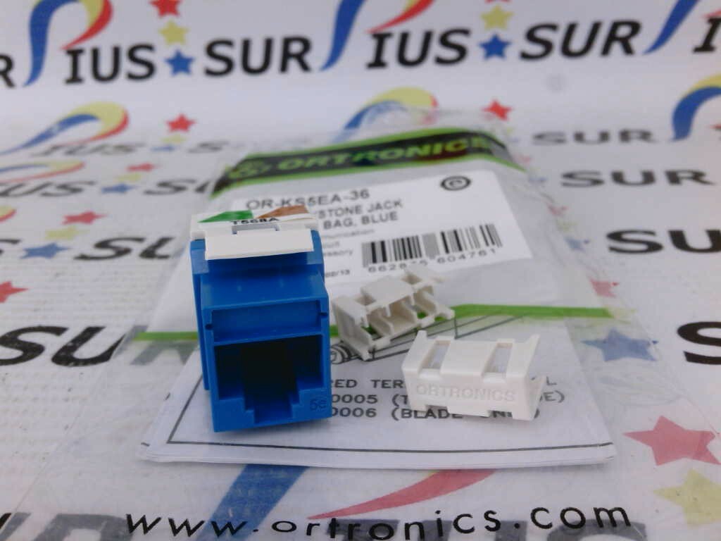 NSOP Ortronics OR-KS5EA-36 CAT5E Keystone Jack Blue