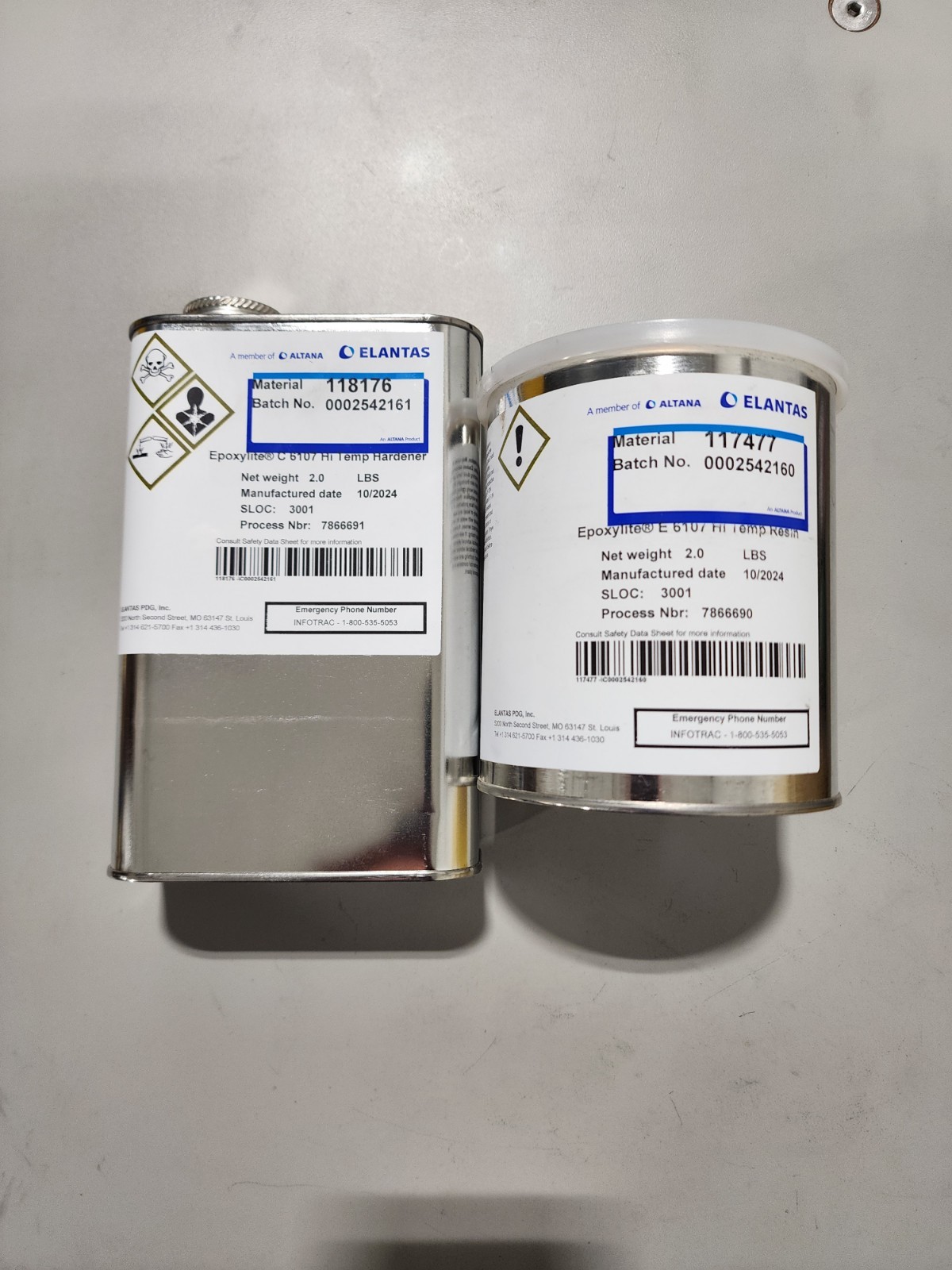 ELANTAS Epoxylite E6107 Hi-Temp Epoxy 4Lb. (New)
