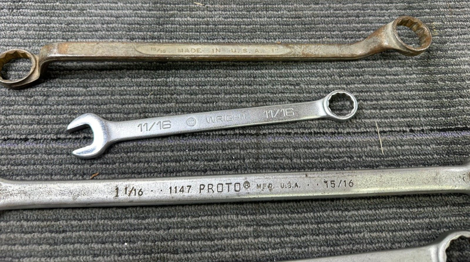 (5) Wrenches Proto Wright Napa USA Made
