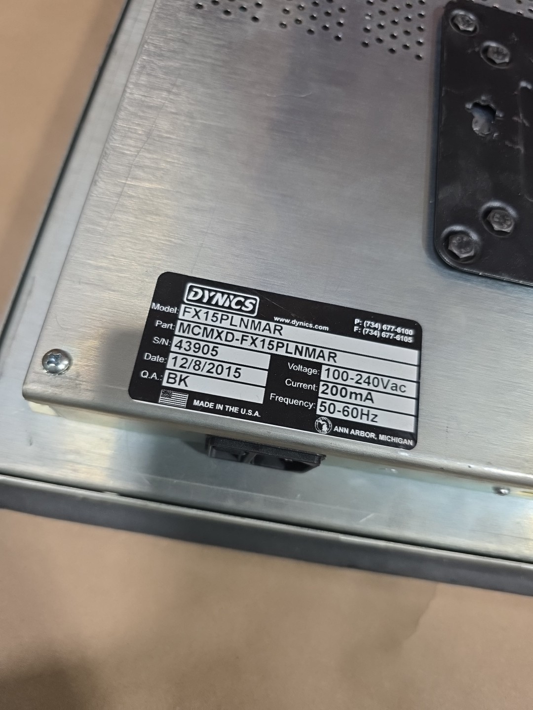 DYNICS FX15PLNMAR