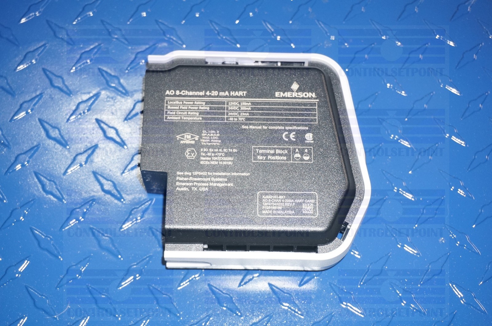 EMERSON DELTAV KJ3221X1-BK1 AO CARD: 8 CH 4-20 MA HART 12P4704 SE4005S2B1
