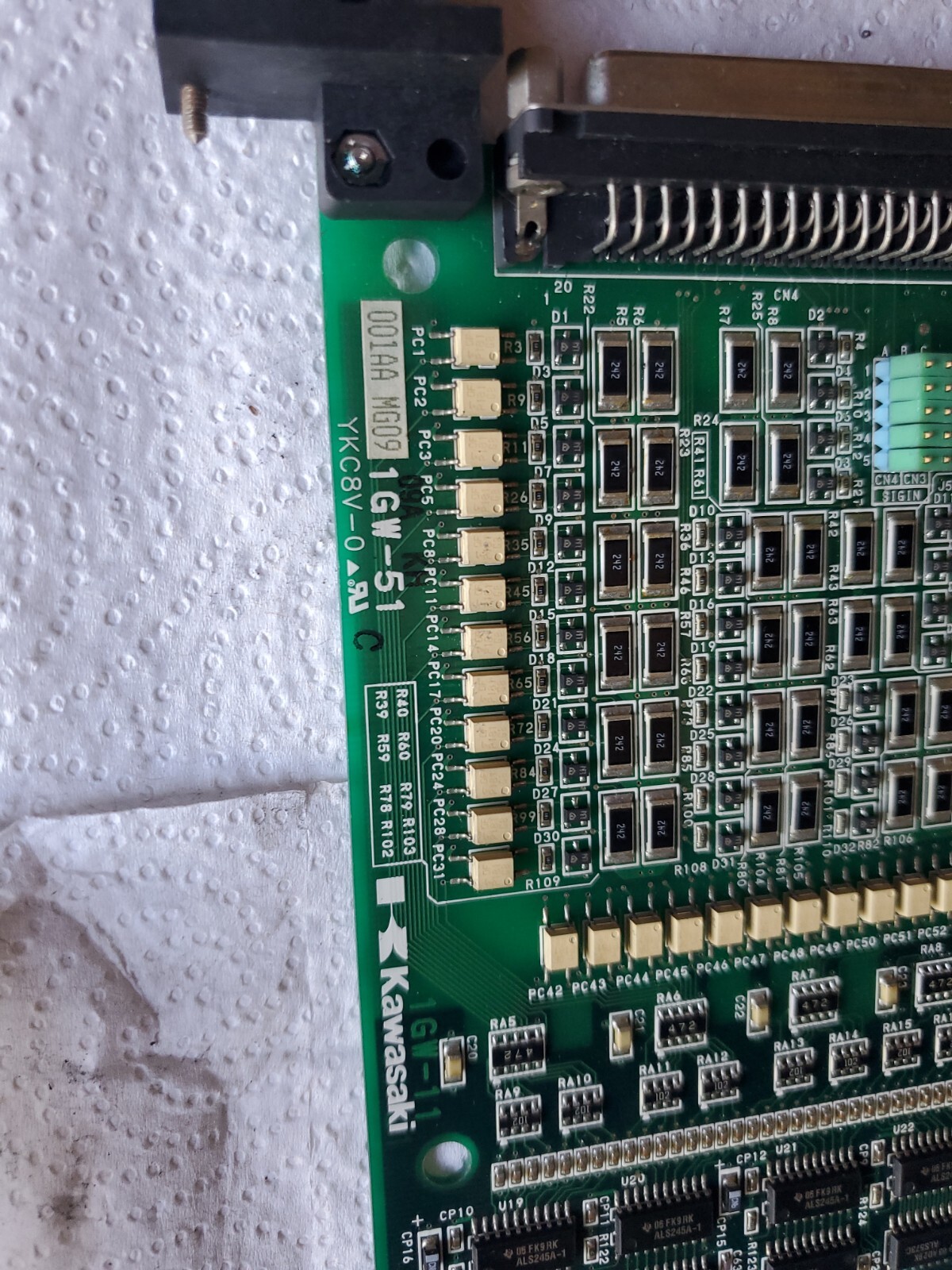 KAWASAKI 50999-1769R10 USED ROBOTIC CIRCUIT BOARD 1GW004243