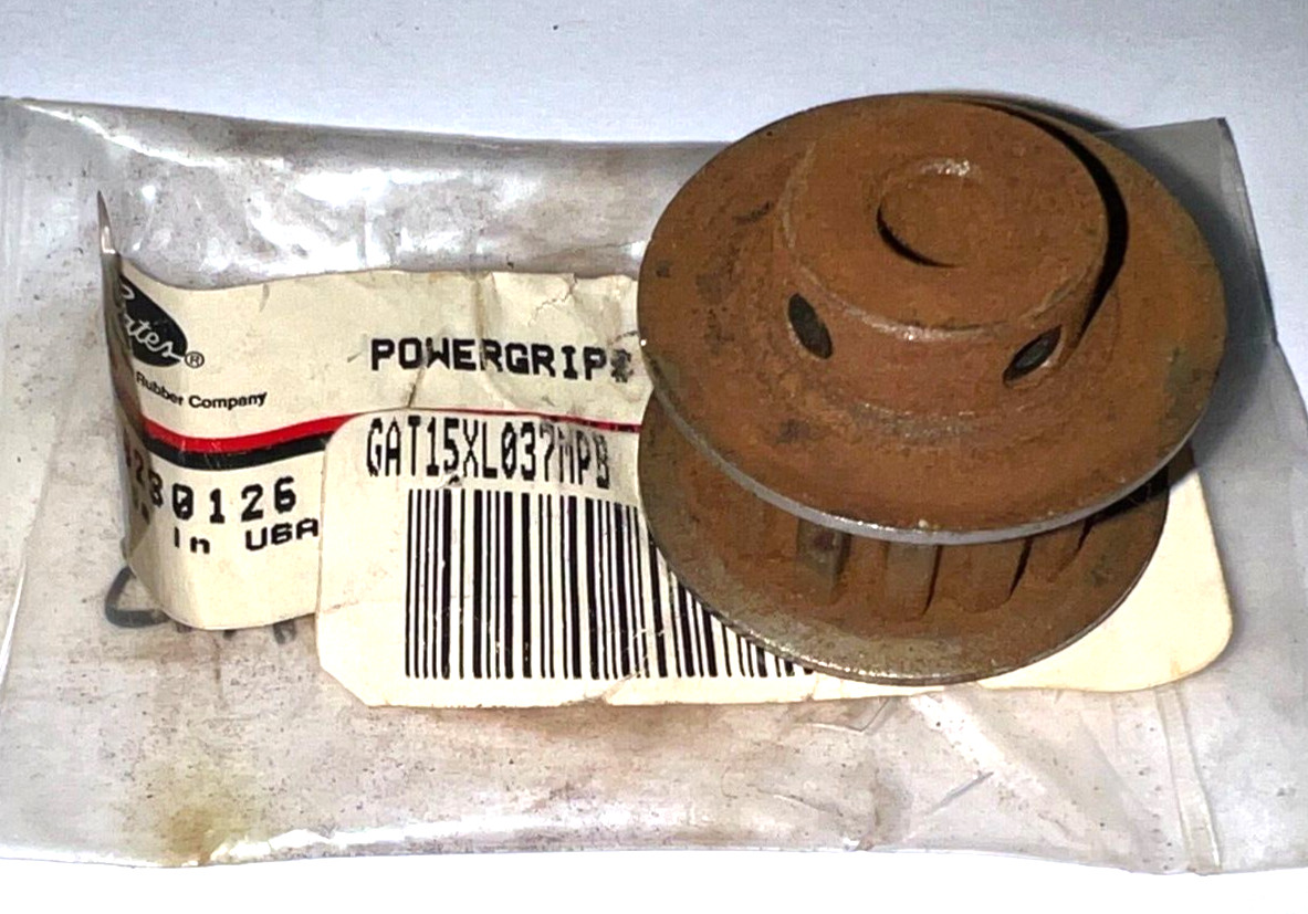 GATES BUSHING BORE TIMING BELT PULLEY PB15XL037 0.2000″ PITCH 1-3/16″ FLANGE OD