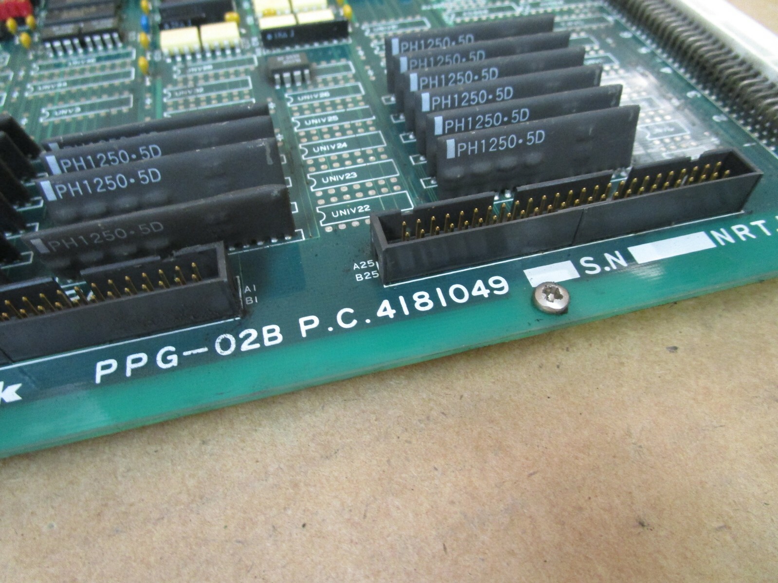 SODICK CIRCUIT BOARD PPG-02B 4181049 PPG-02 VER 7