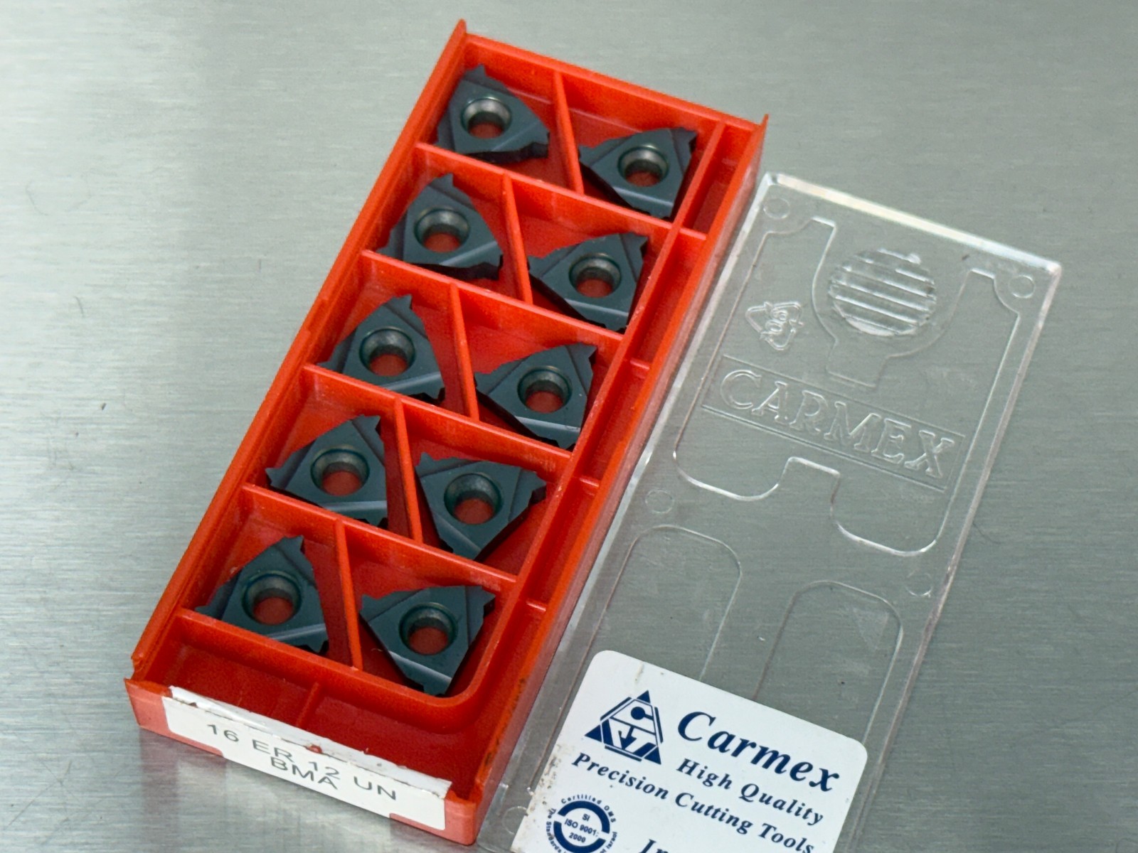 10PCS/Box For Carmex threaded insert 16ER 12UN BMA