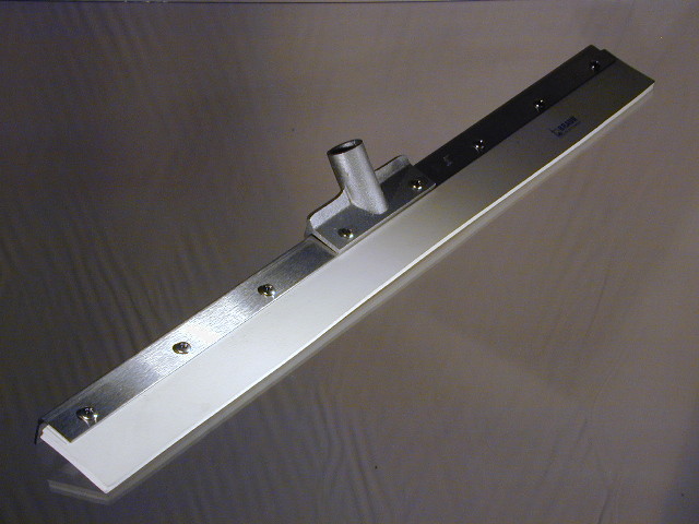 Stainless Steel Back Floor Squeegee 24″ White Neoprene rubber Heavy Duty US Made