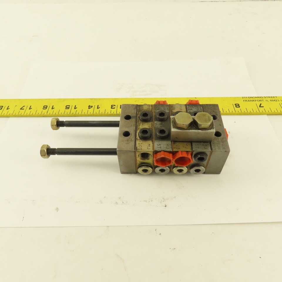 Trabon Lubriquip MJ-5T MJ-10S Modular Flow Divider Valve Block Assembly
