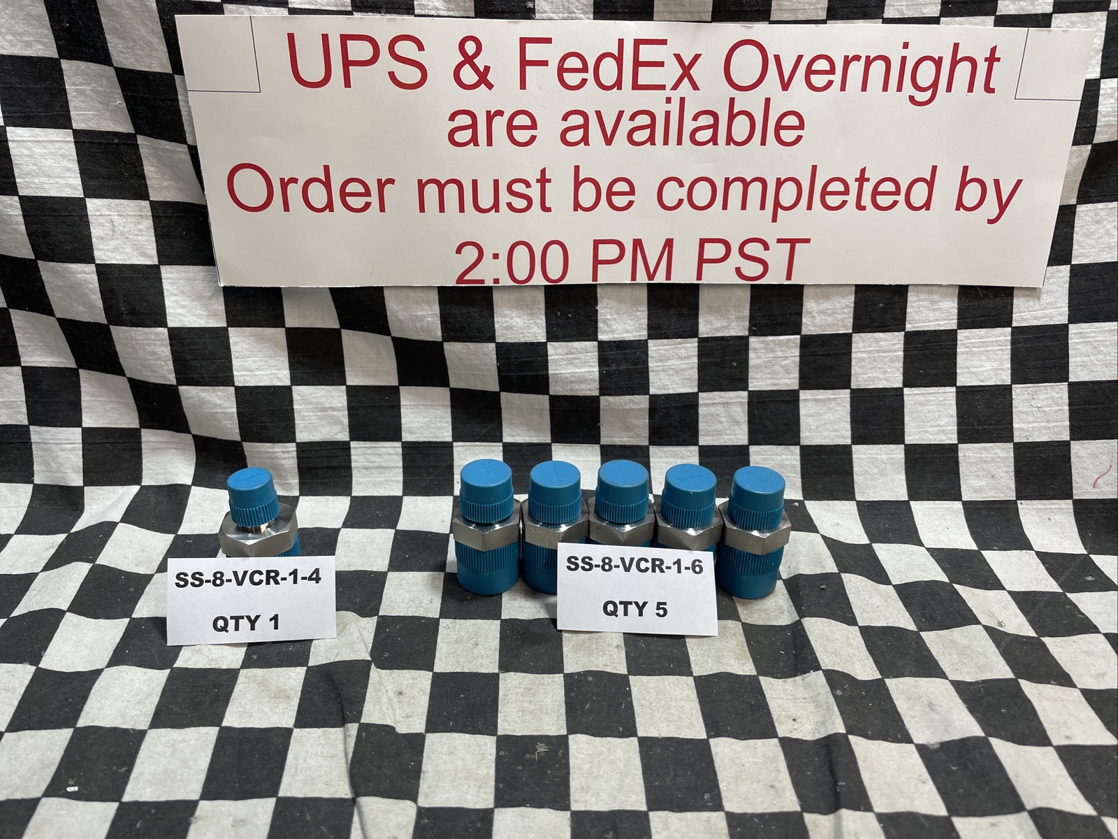 SWAGELOK SS-8-VCR-1-4 & SS-8-VCR-1-6, Male NPT Connector 1/2″, LOT OF 6#1215P12