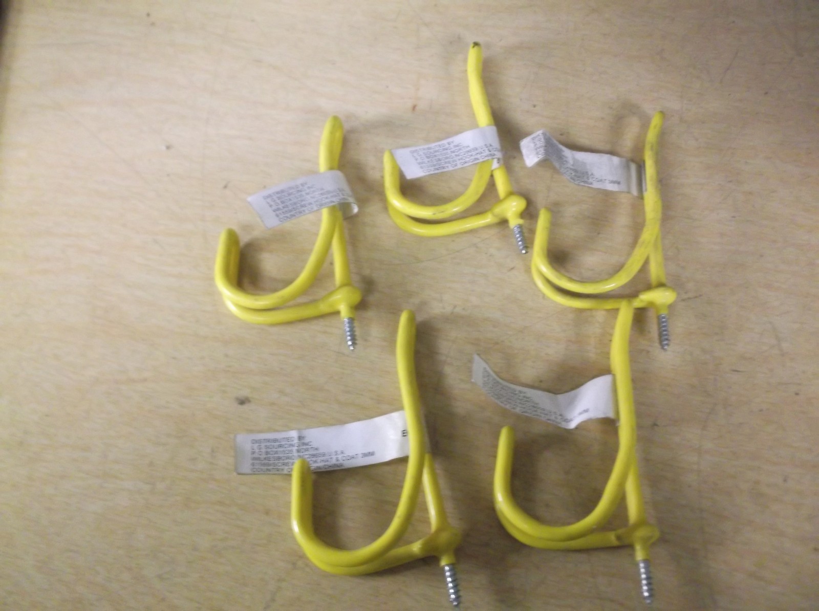 NEW Coat/Hat Screw Hook 3mm 61559, Set of 5 *FREE SHIPPING*