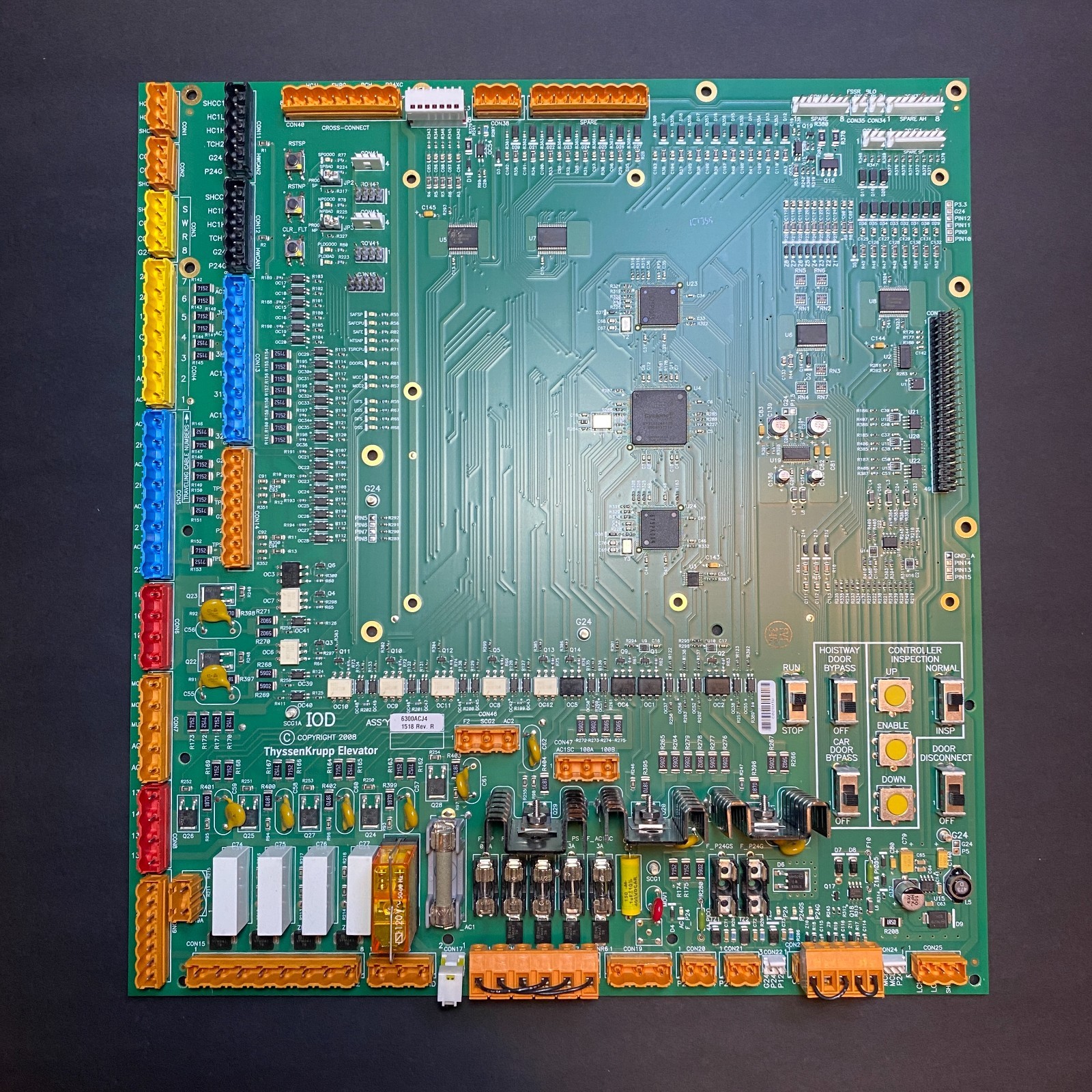 ThyssenKrupp Elevator Board IOD 6300 6300ACJ4 1518 Rev R