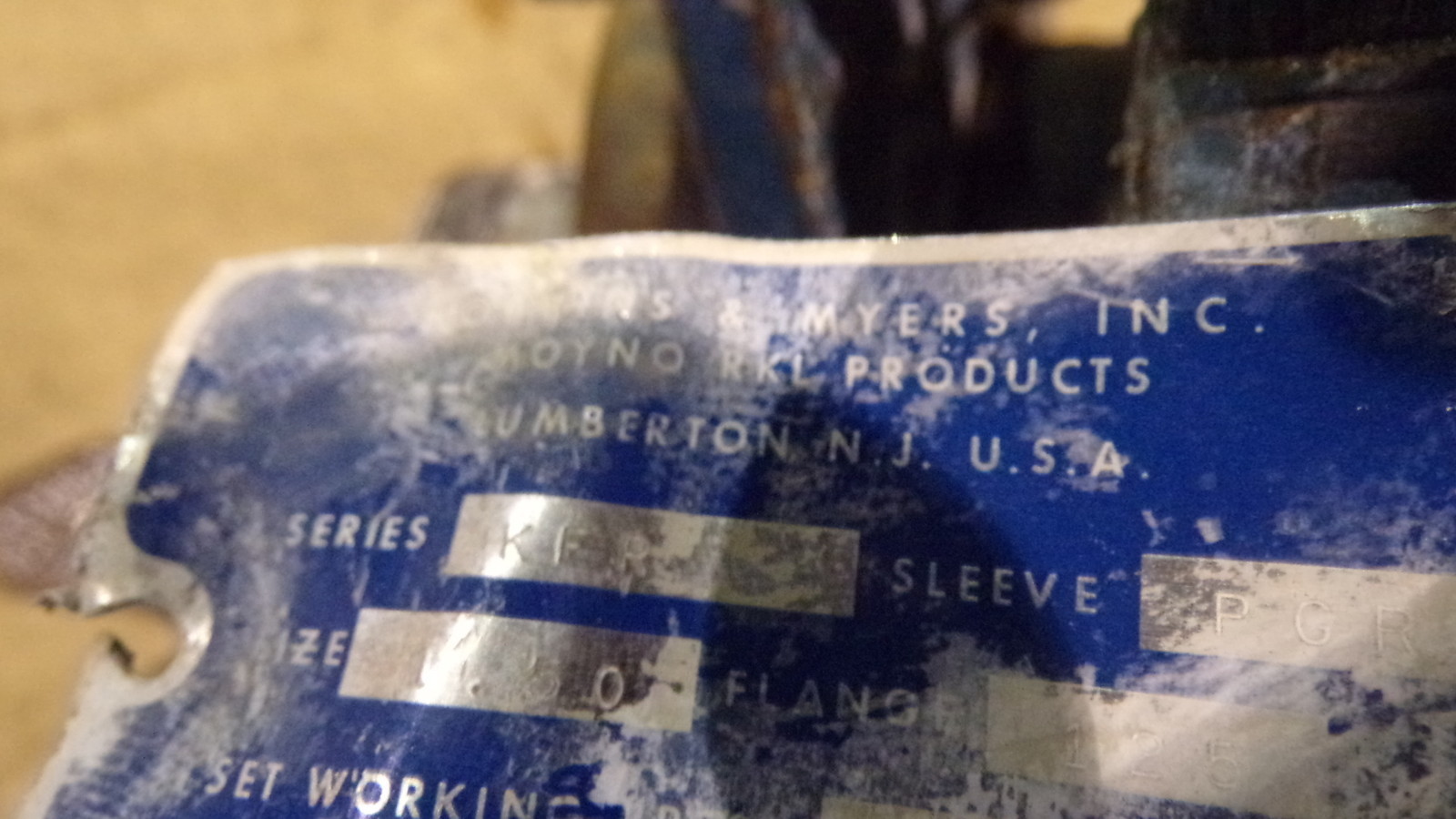 Robbins & Myer 14-0150-05-00-0 Shut-Off Valve Assembly *FREE SHIPPING*