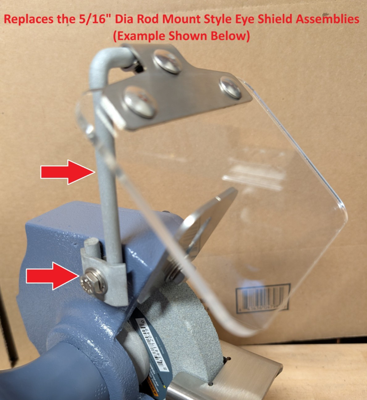 Bench Grinder Eye Shield Kit 6” | Baldor & Others | Made in USA