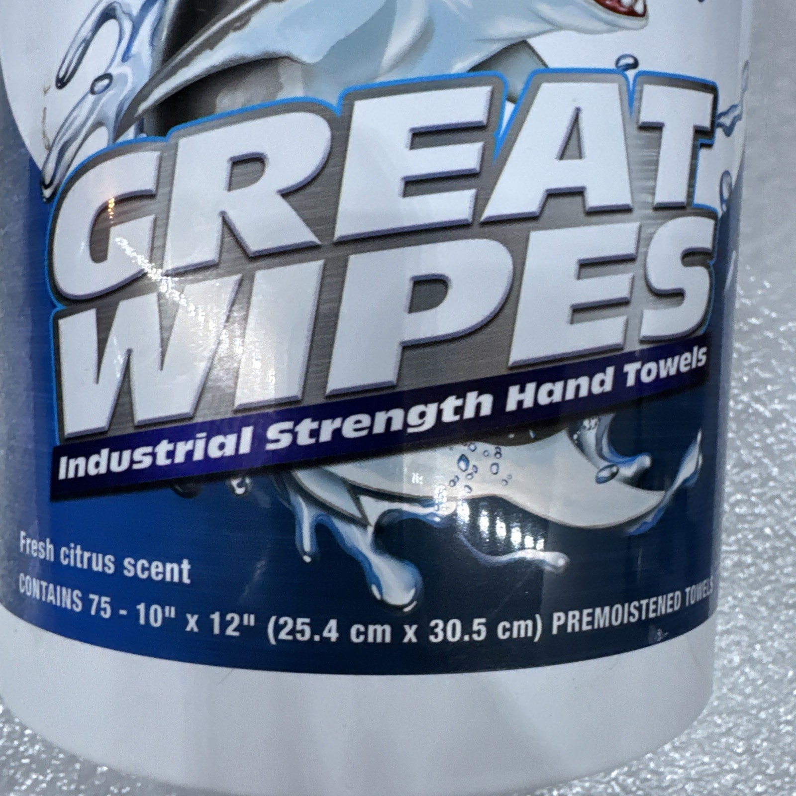 Nu-Calgon 4185-75 Great Wipes Hand Wipes POWER (75 Count) REPLACEMENT MPN