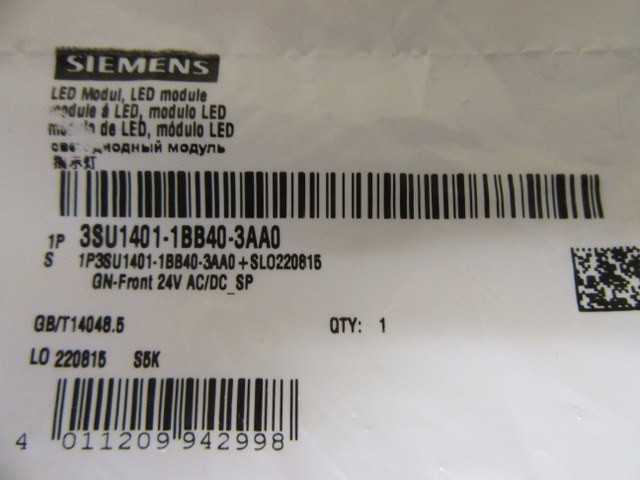 Siemens 3SU1401-1BB40-3AA0 LED Module 3SU14011BB403AA0
