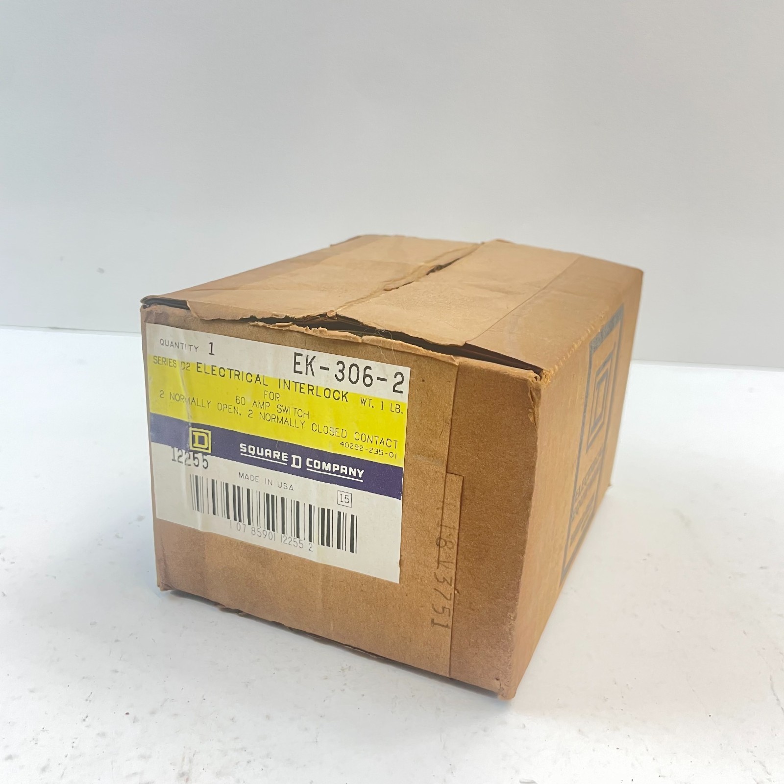SQUARE D EK306-2 Electrical Interlock for 60A Switch 2NO 2NC