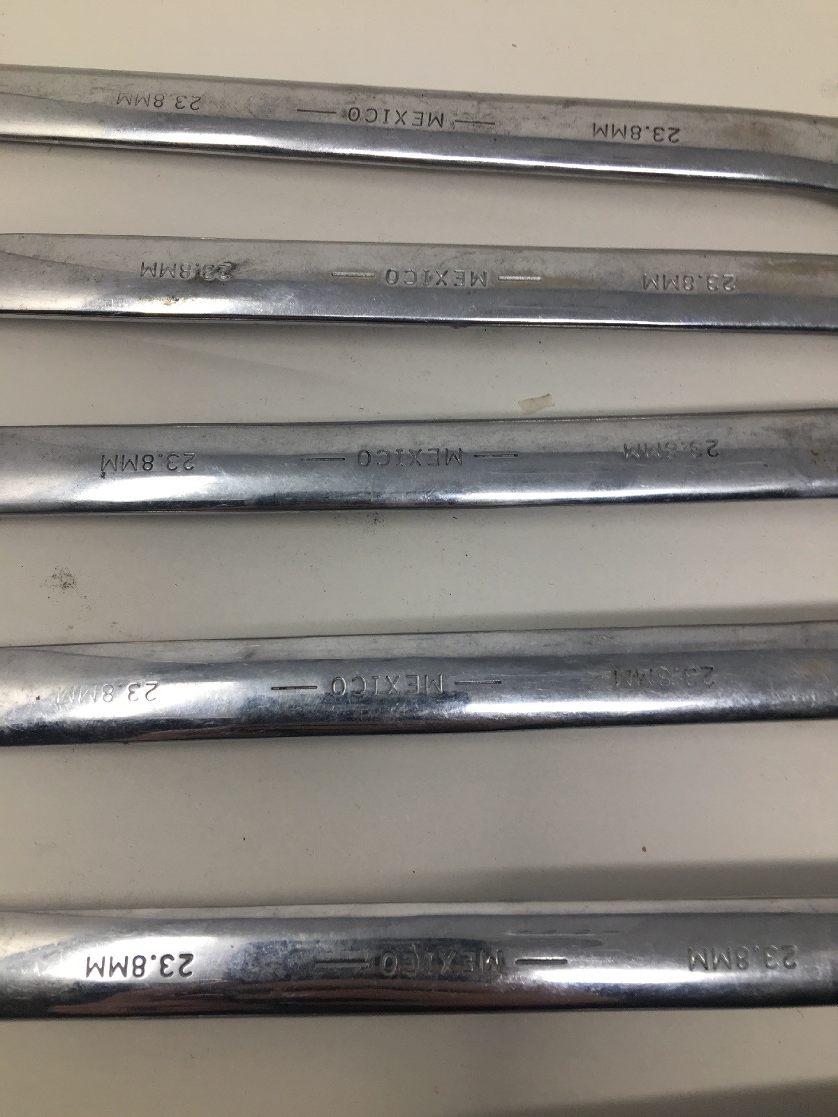 Lot Of 7 Urrea 1230, 12-point Combination Open/Box End Wrenches, All Are 15/16″