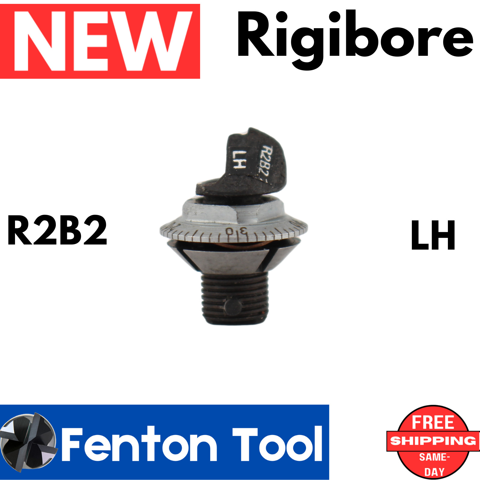 NEW Rigibore R2B2 Boring Unit Micro Adjustable R2B2 LH Boring Unit 90° bar UK
