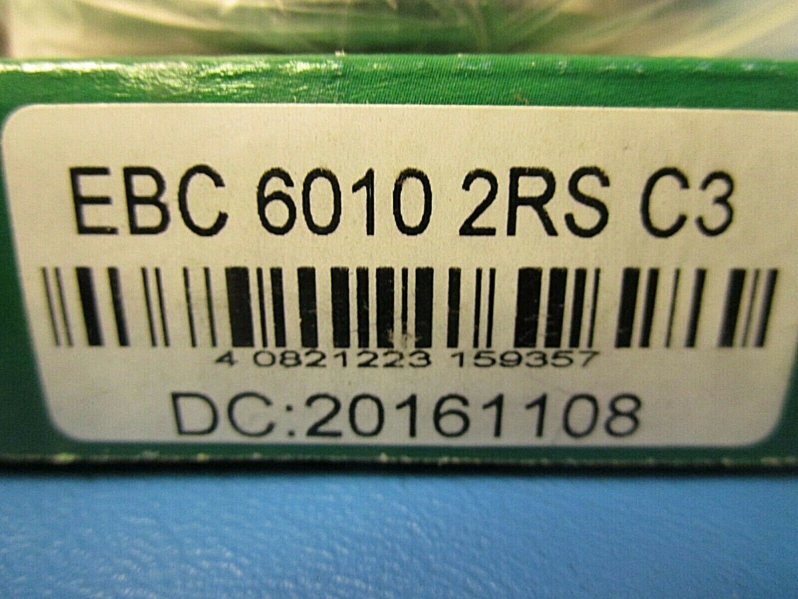 LOT OF 2 EBC 6010 2RS C3 Single Row Ball Bearing, Double Sealed (SKF, NTN, NSK)
