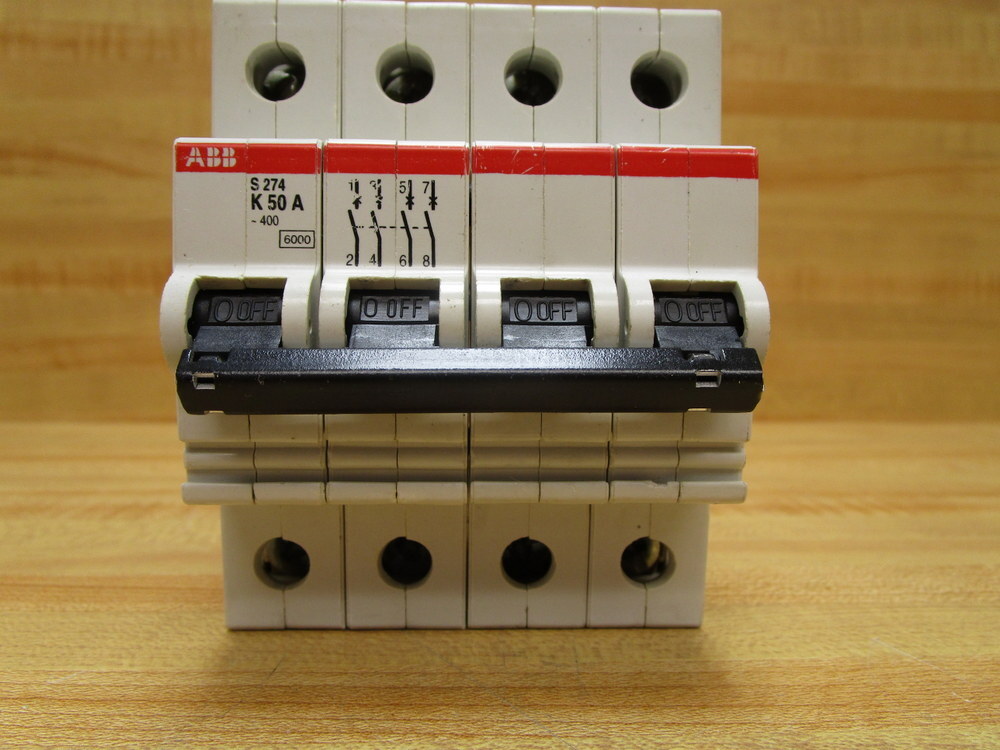 ABB S274 K 50 A 50A Circuit Breaker S274K50A