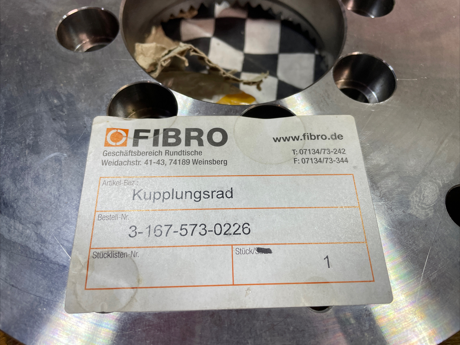 FIBRO DRIVE GEAR, 3-167-573-0226 & 3-167-573-0229, MGE37305 R4801, 31675730226