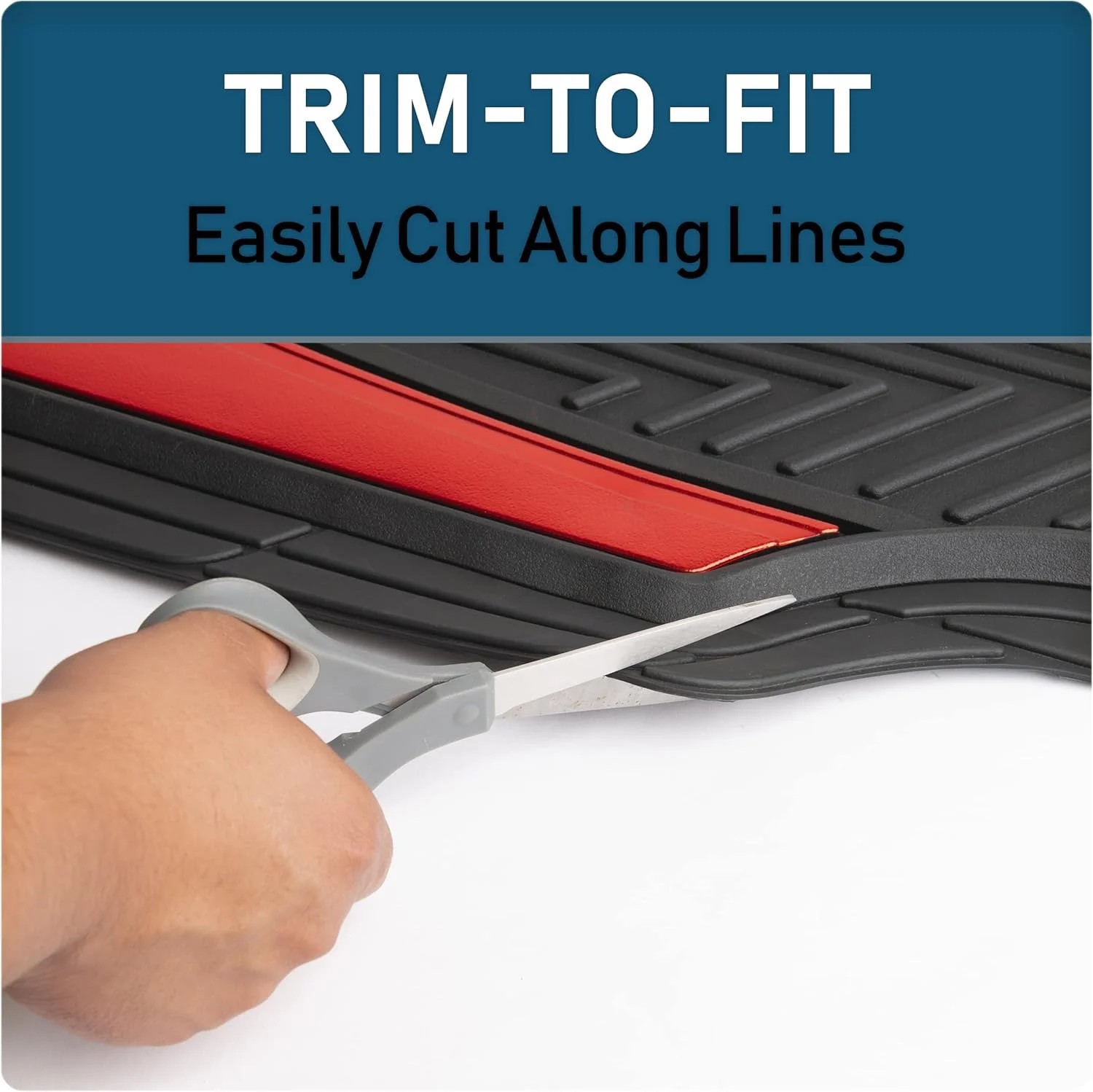 Custom Accessories 4-Piece Anodized Sport Floor Mats, All-Weather Mats for Cars,