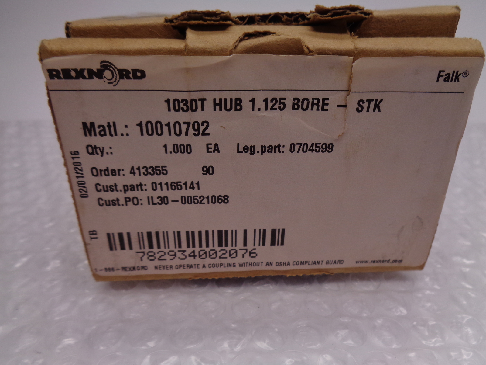 REXNORD 1030T 10010792 HUB 1.125 BORE NSMP