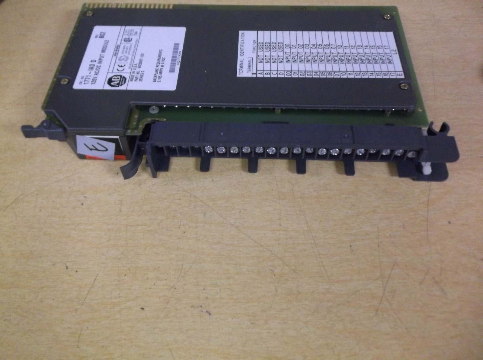 Allen Bradley 1771-IAD D Rev B02 120V AC/DC Input Module *FREE SHIPPING*
