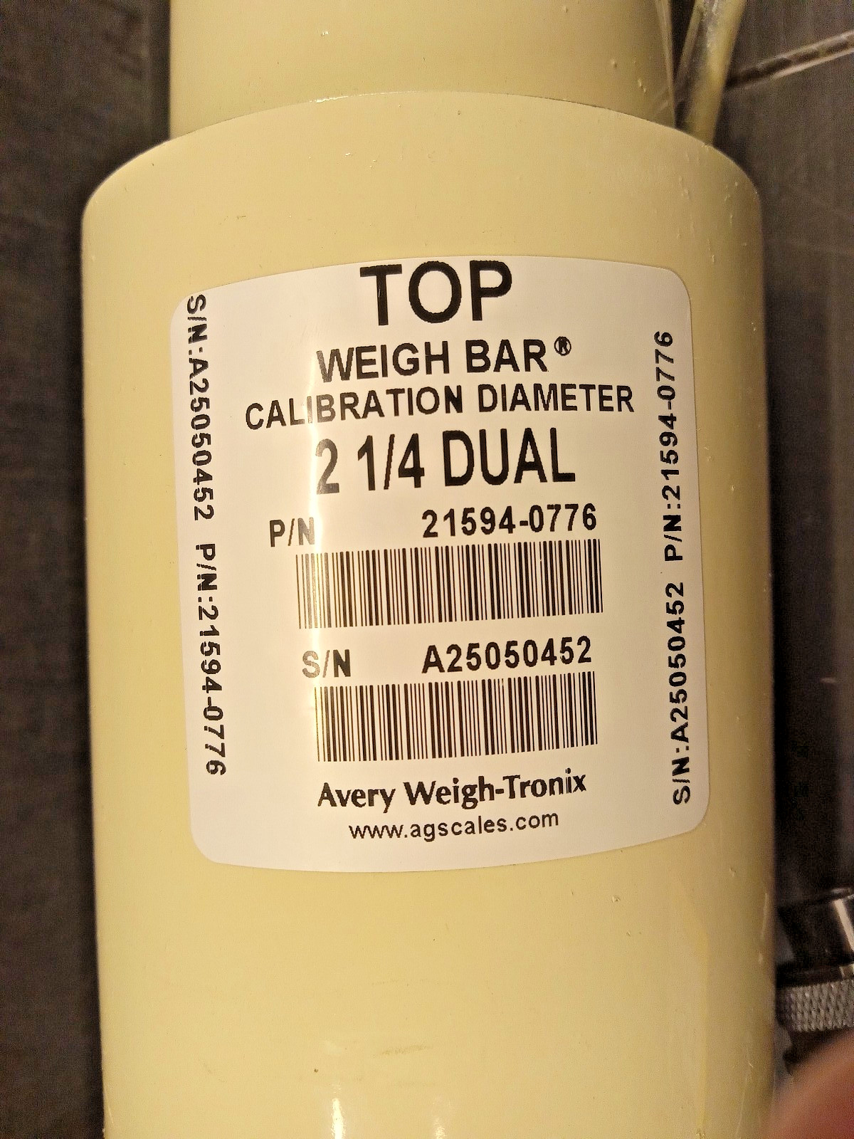 1 NEW AVERY WEIGH-TRONIX TOP WEIGH CALIBRATION BAR NNB ***MAKE OFFER***