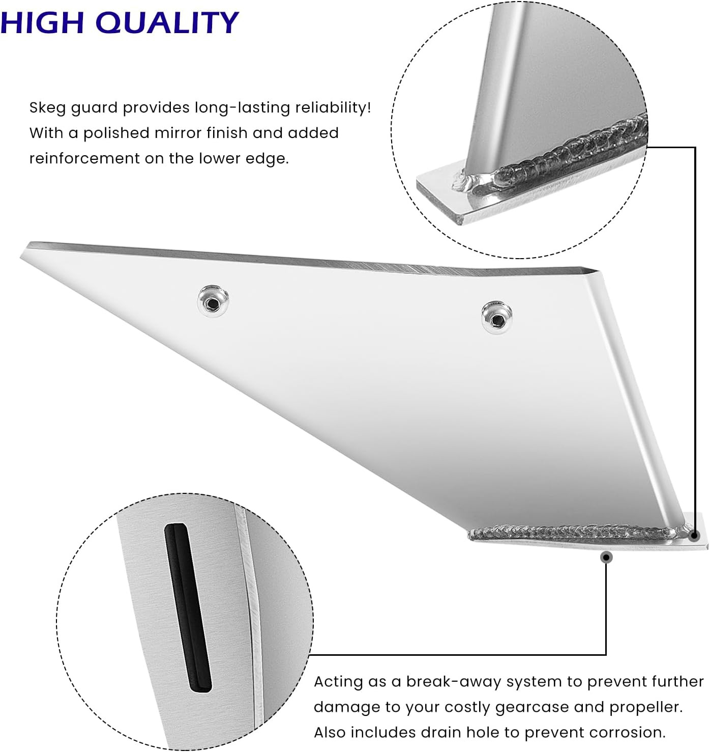 27051 Skeg Protector Guard for Mercury Mercruiser Bravo 1 & Bravo 3 1990-Present