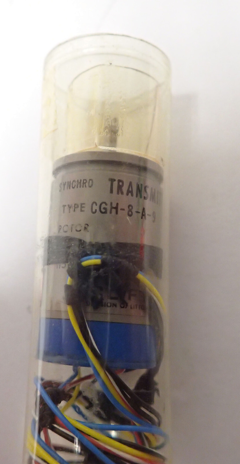CLIFTON SYNCHRO TRANSMITTER 400~ TYPE CGH-8-A-9 ROTOR 1PH 115V STATOR: 3PH 11.8V