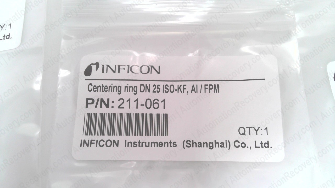 INFICON 211-061 PACK OF 12 DN 25 ISO-KF CENTERING ALUMINUM RING, NEW #347285