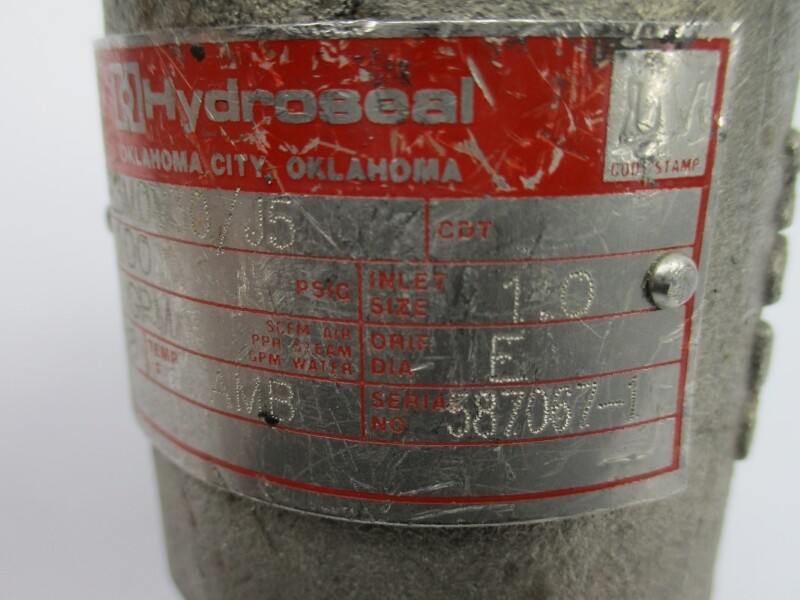 HYDROSEAL 14E3M0V30/J5 100PSI 1.0″ NSNP