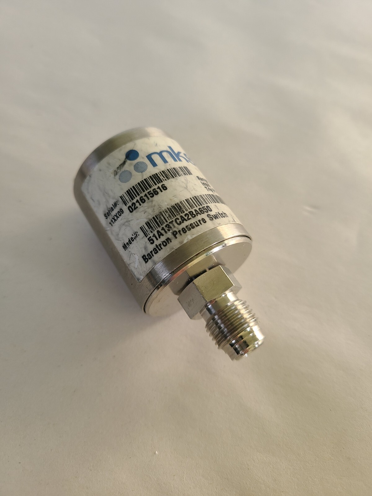 MKS Baratron Pressure Switch, Range 1000 Torr, Input +20-30VDC, 51A13TCA2BA650